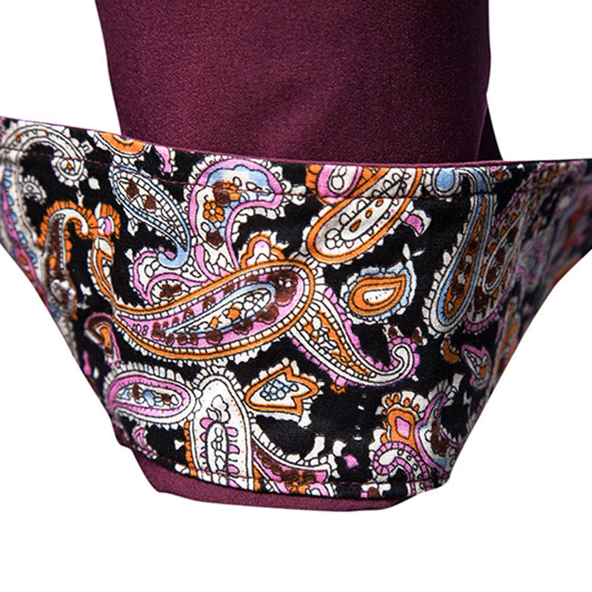Men's Shirt Paisley Print Long Sleeves Casual