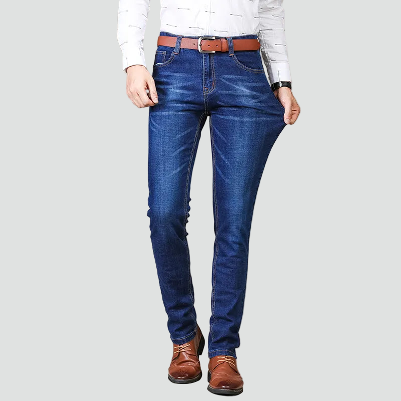 Vandafvisende jeans til mænd med ekstra stræk, slim fit