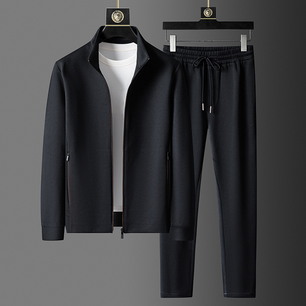 Tuta da allenamento da uomo con gilet e pantaloni jogger slim fit