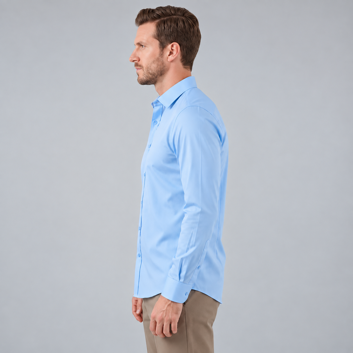 Men's Slim Fit Long Sleeve Shirt