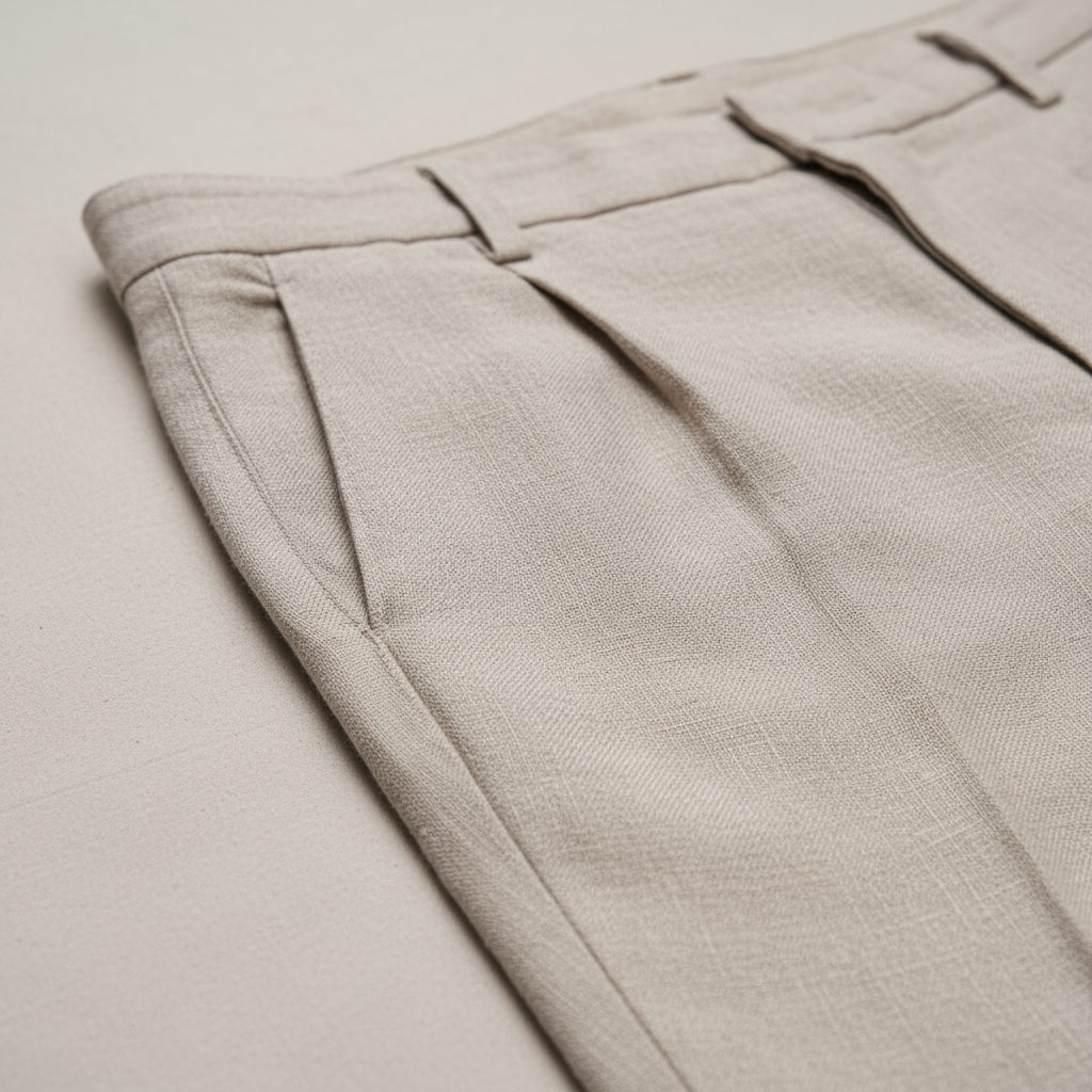 Pantalon en lin homme coupe droite confort