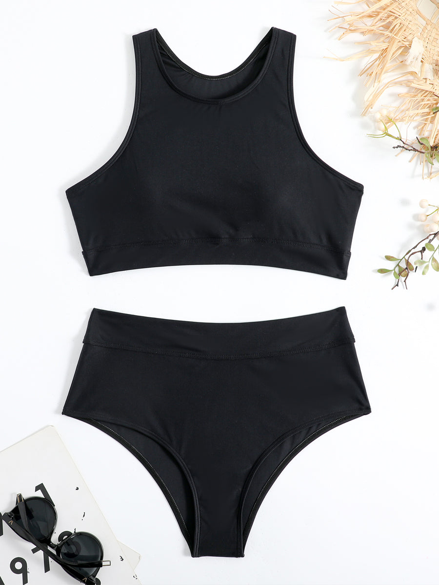 Conjunto de bikini deportivo para mujer con corte elegante