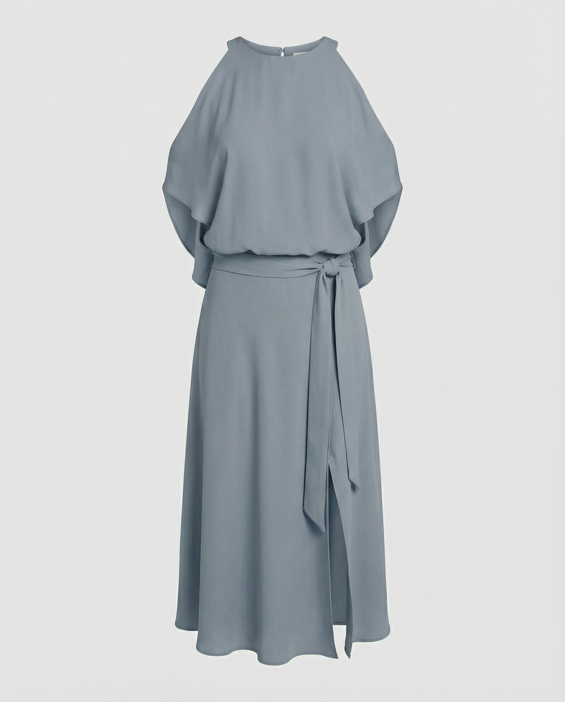 Vestido Assimétrico Mulher Ombros Descobertos Festa