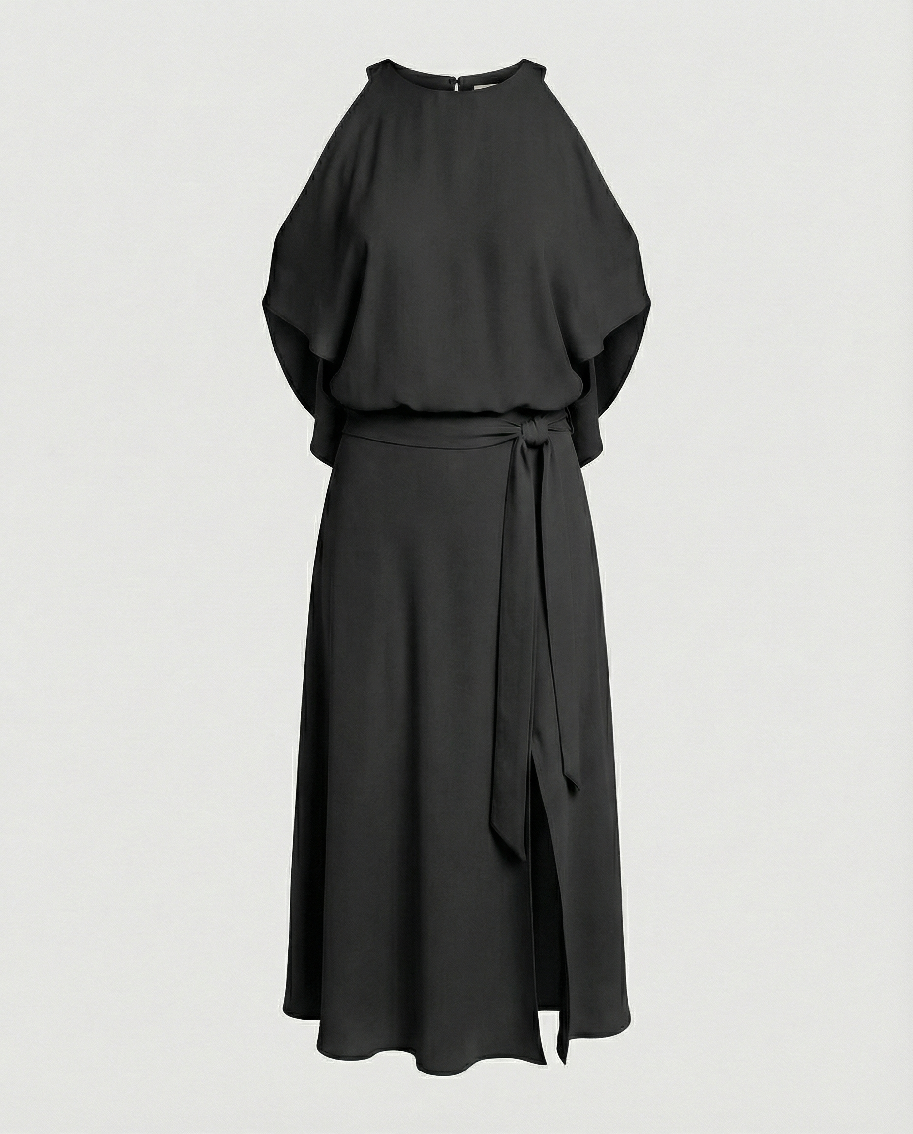 Vestido Assimétrico Mulher Ombros Descobertos Festa