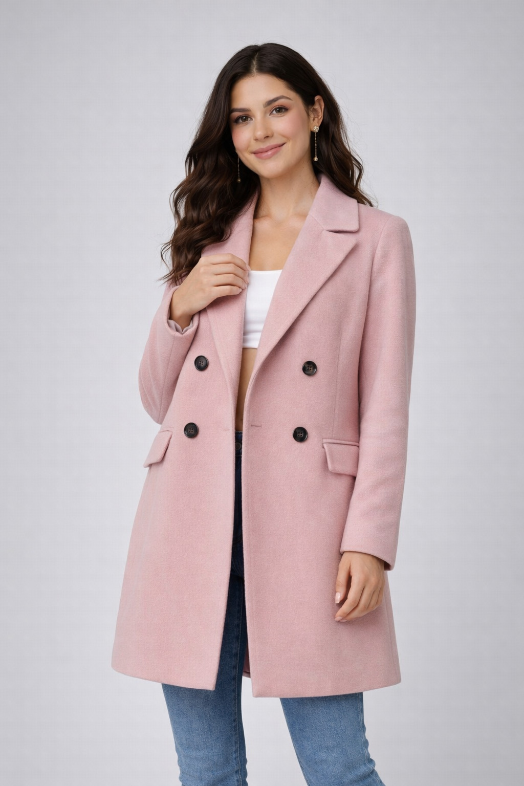 Sacou Damă Lână Rever Notched Formal Casual
