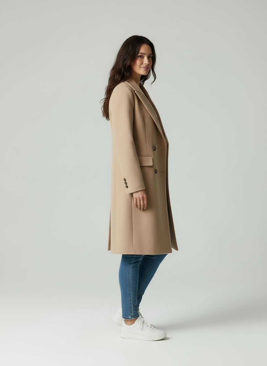 Sacou Damă Lână Rever Notched Formal Casual
