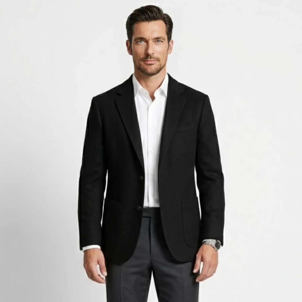 Blazer bărbați umeri moi italian lână casual formal