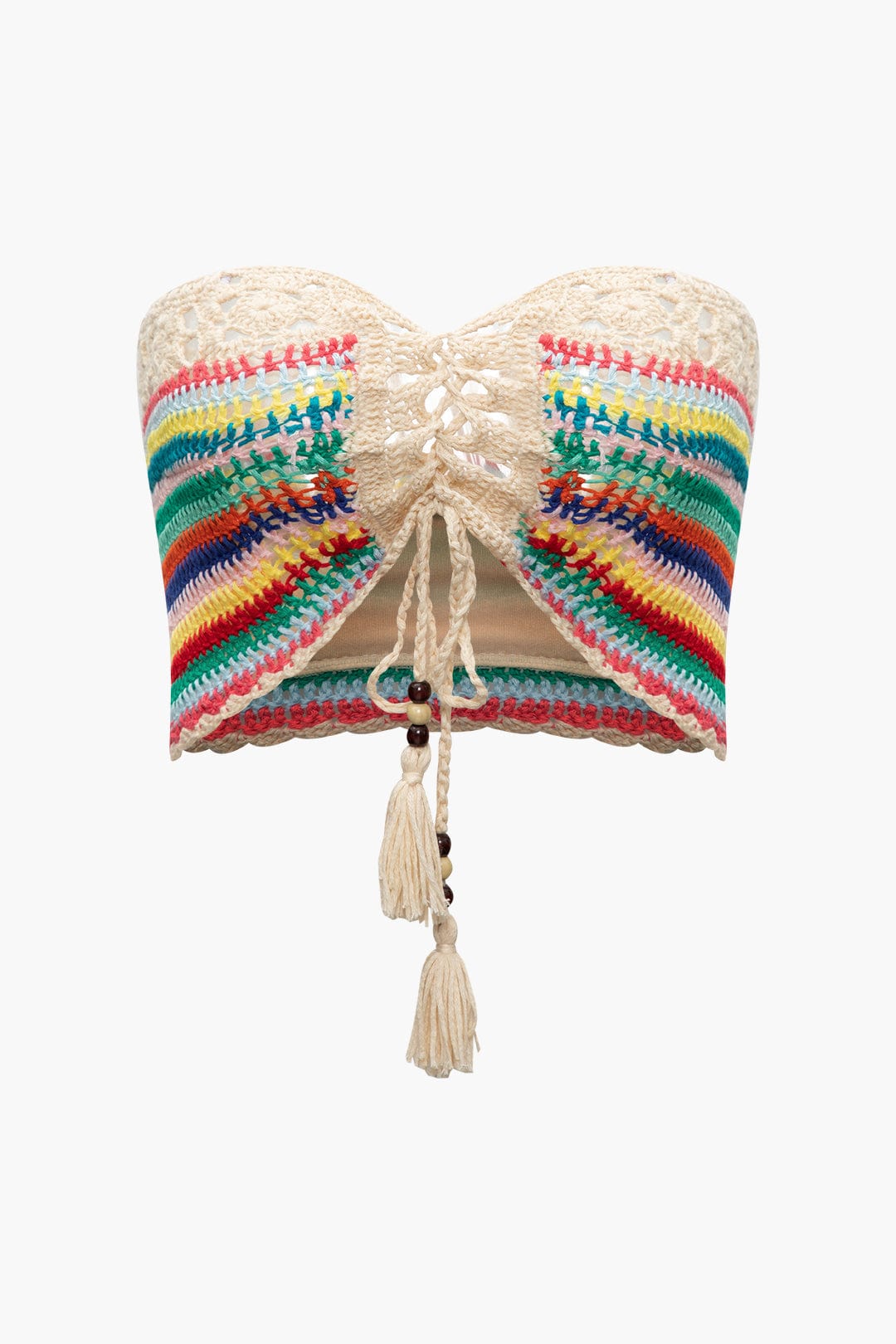 Boho hækle bustier shorts sæt til kvinder Sommer Strand