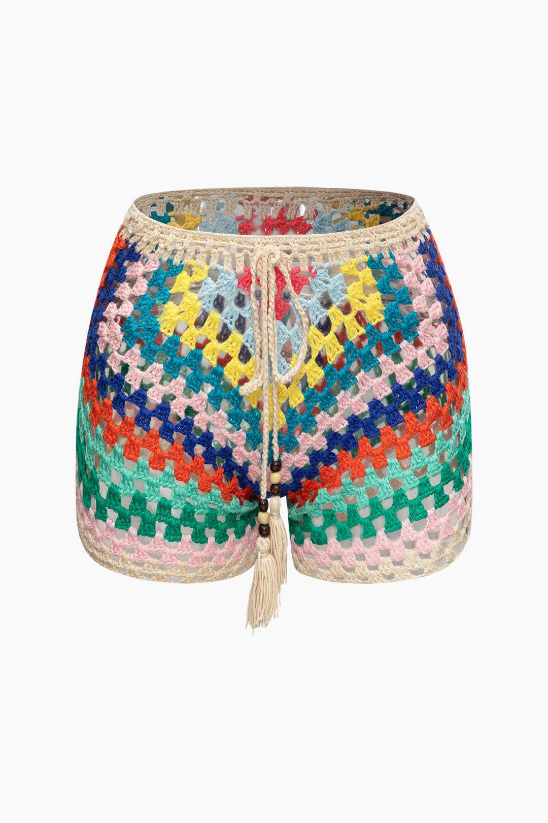 Boho hækle bustier shorts sæt til kvinder Sommer Strand