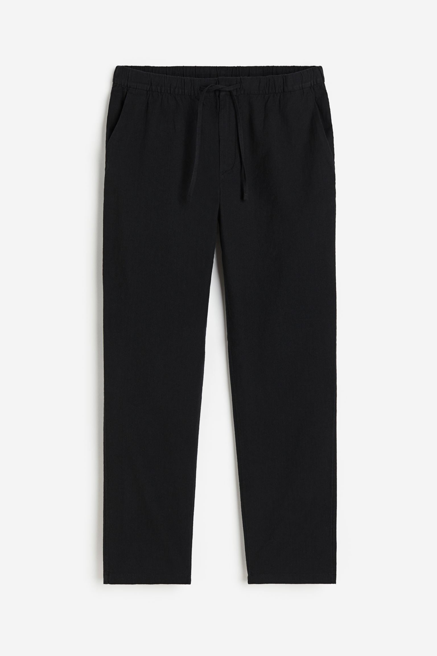 Bukser Herre Relaxed Fit Snøre Elastisk Talje