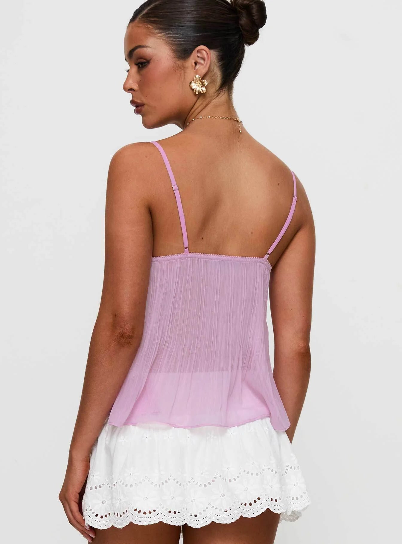 Γυναικείο τοπ Cami Slim Fit Καθημερινό Καλοκαίρι