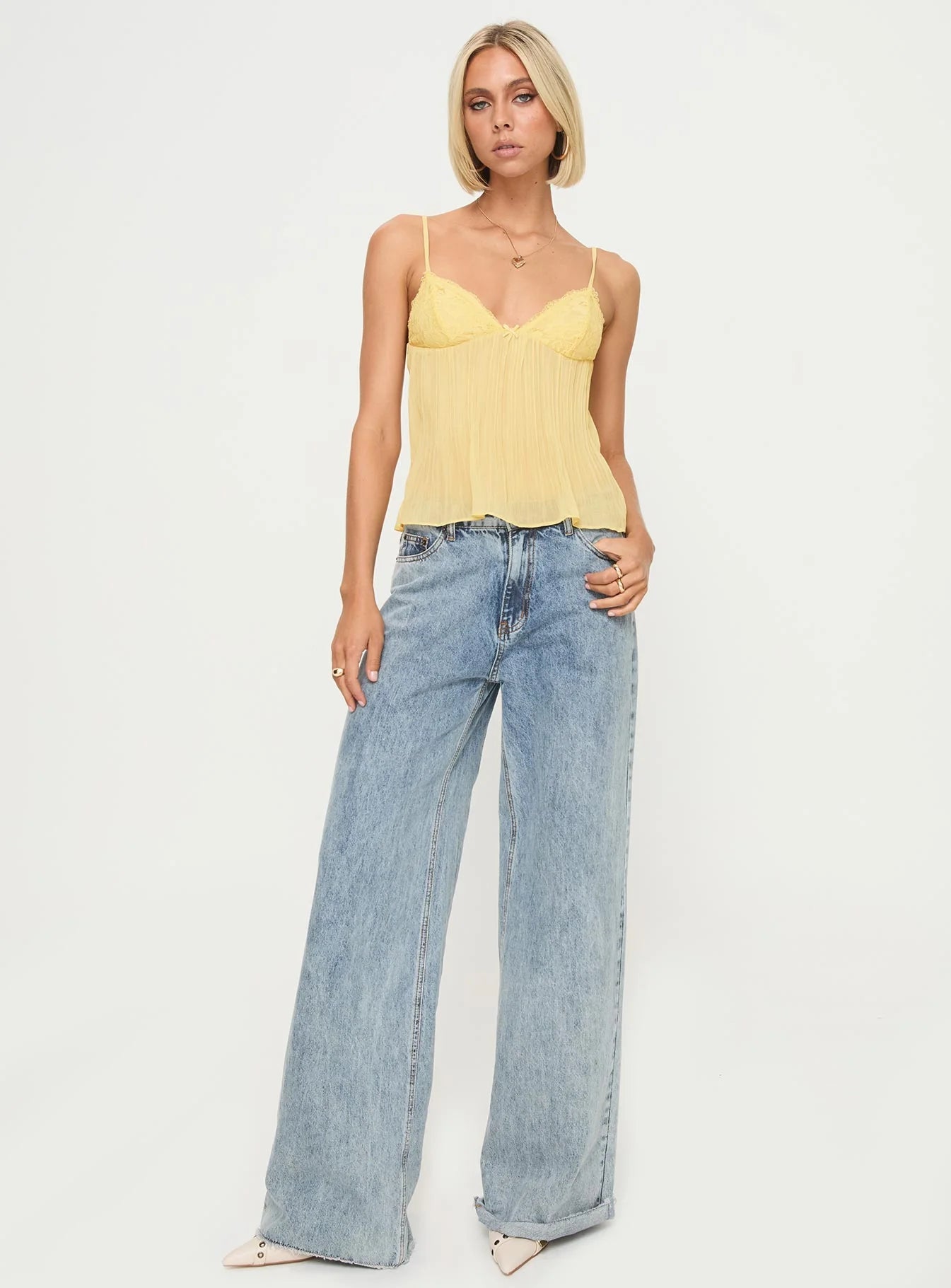Γυναικείο τοπ Cami Slim Fit Καθημερινό Καλοκαίρι