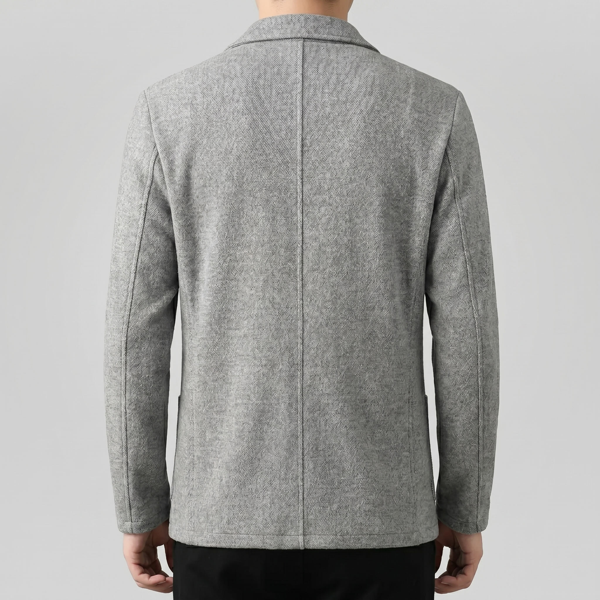 Chaqueta casual tailored fit para hombre con solapa