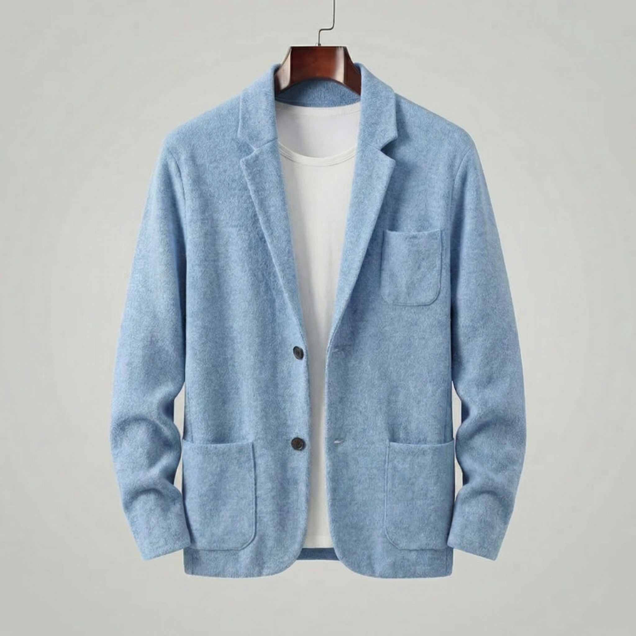 Chaqueta casual tailored fit para hombre con solapa