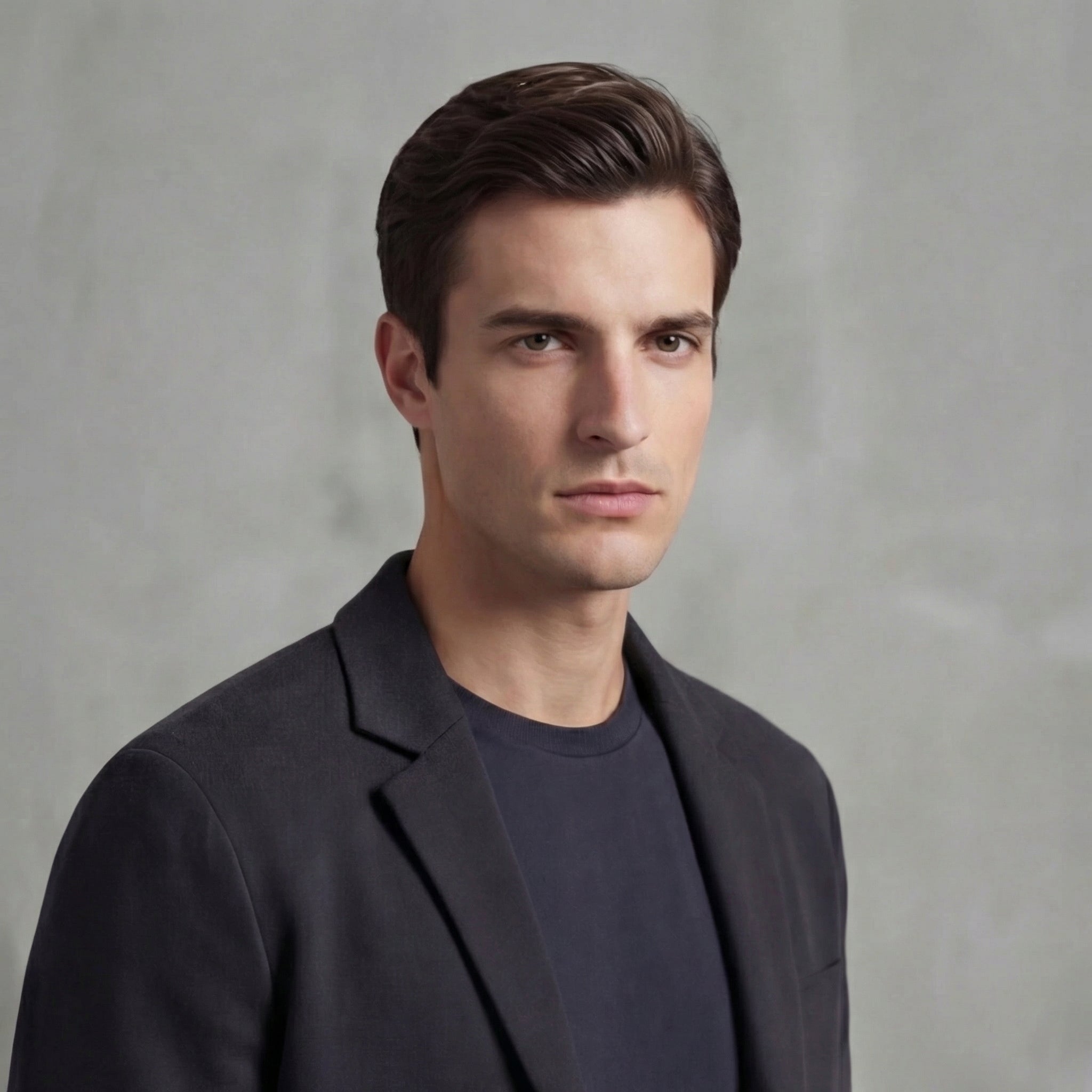Chaqueta casual tailored fit para hombre con solapa