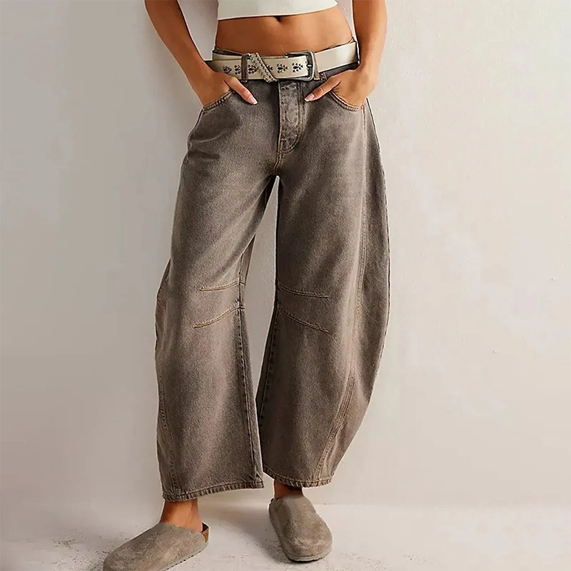 Pantalon large confortable pour femme avec coupe décontractée