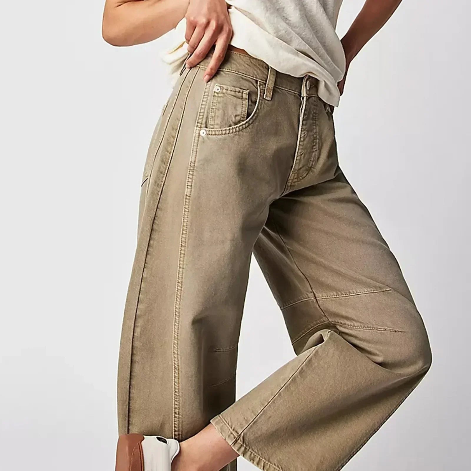 Pantalon large confortable pour femme avec coupe décontractée
