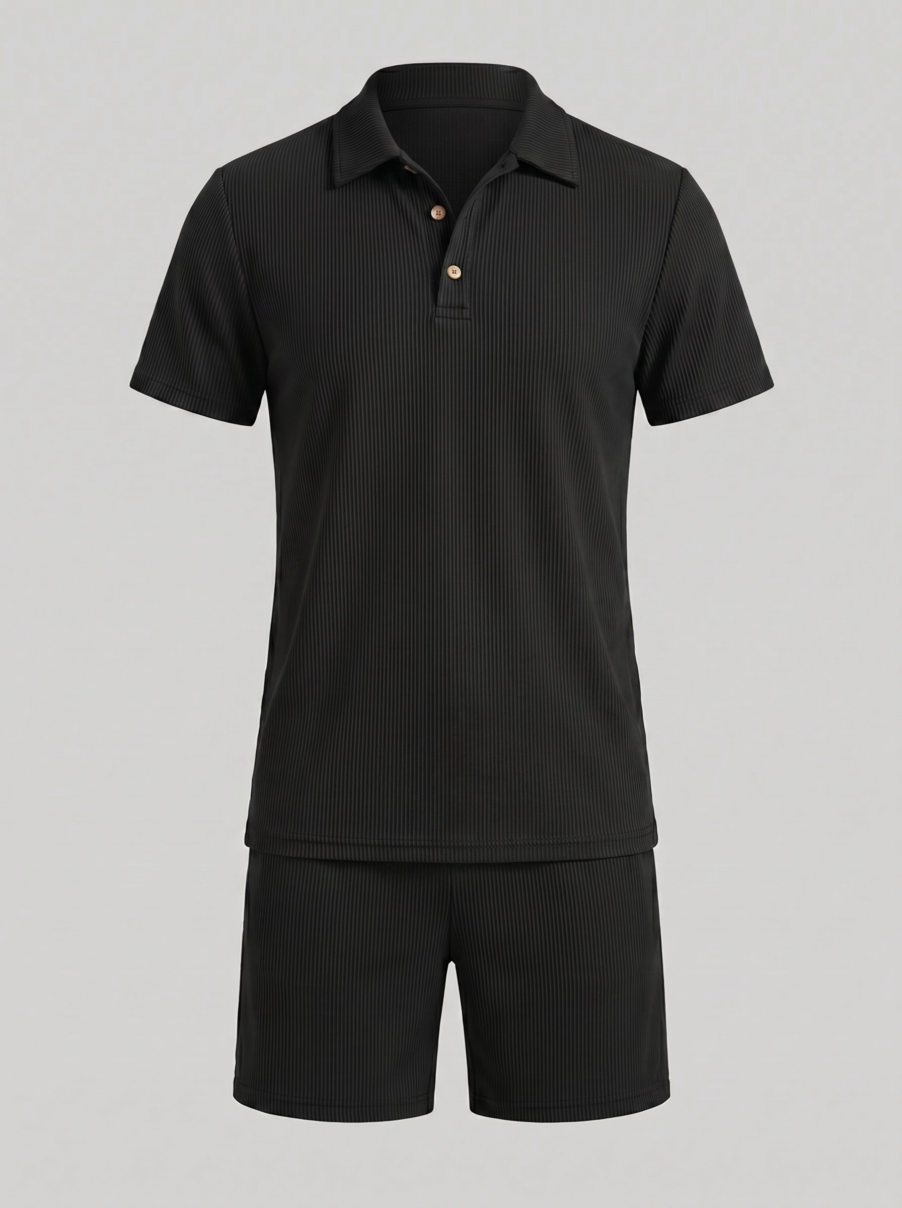 Conjunto Polo e Calções Homem Veludo Cotelê Corte Slim