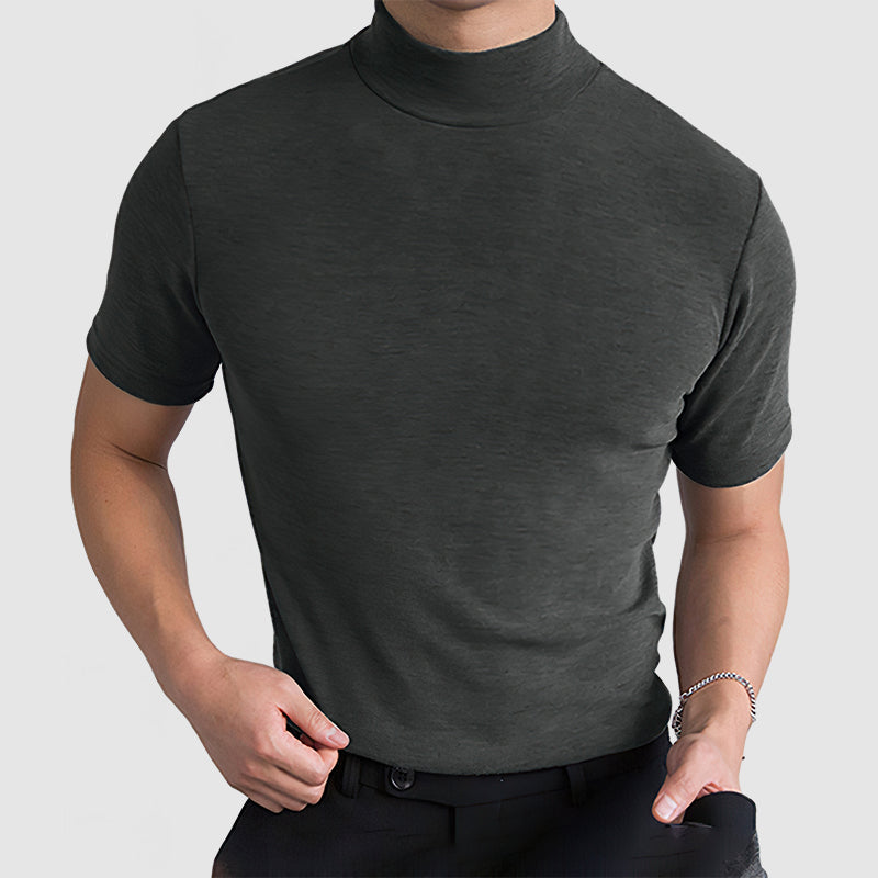 Heren T Shirt Met Col En Korte Mouwen