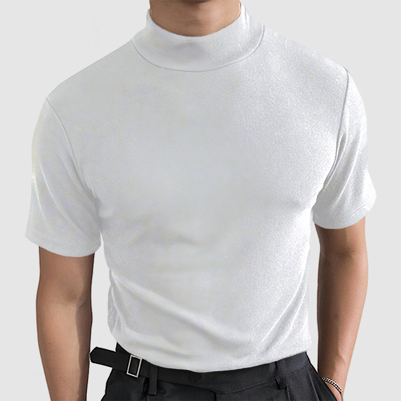 Heren T Shirt Met Col En Korte Mouwen