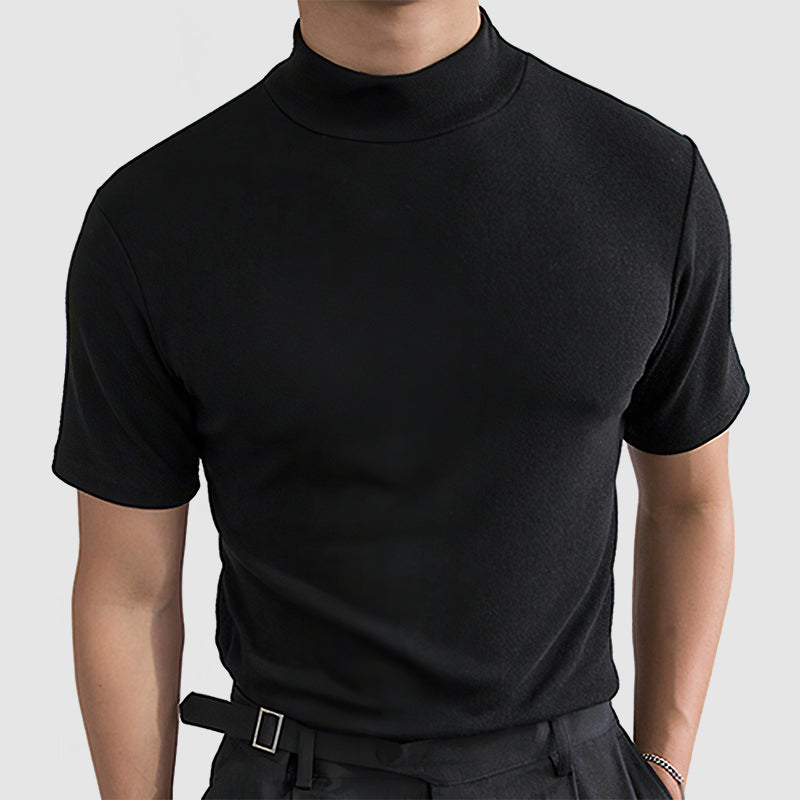 Heren T Shirt Met Col En Korte Mouwen