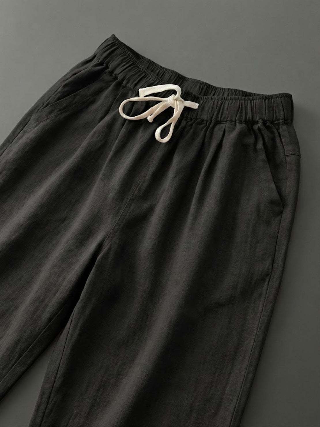 Dame Bukser Slim Fit Snøre Talje Casual Sommer