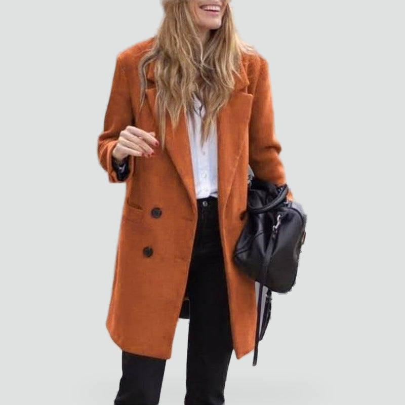VALENTINE - DOUBLE BREASTED BOUCLE COAT 1