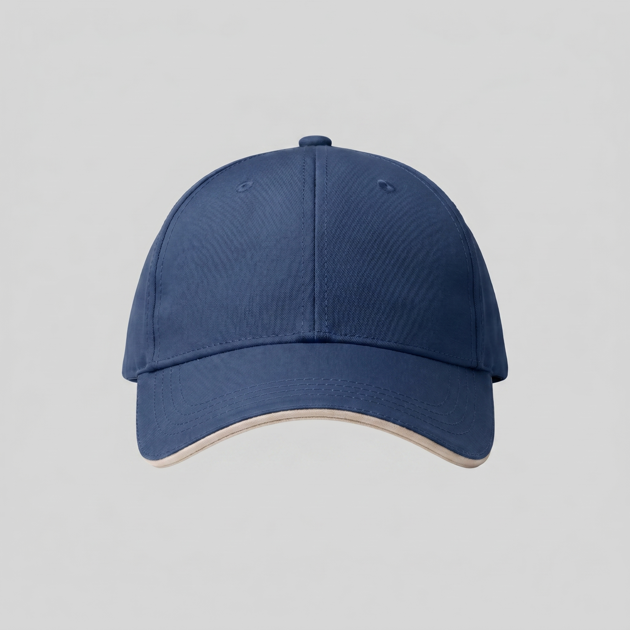 Boné bicolor de algodão para homem