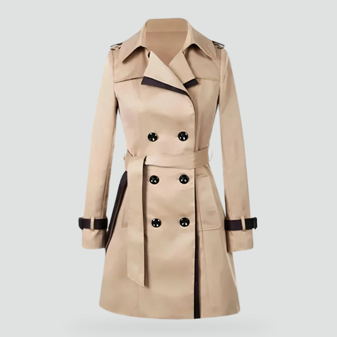FAUSTINE - WATER REPELLENT LONG TRENCH COAT 1