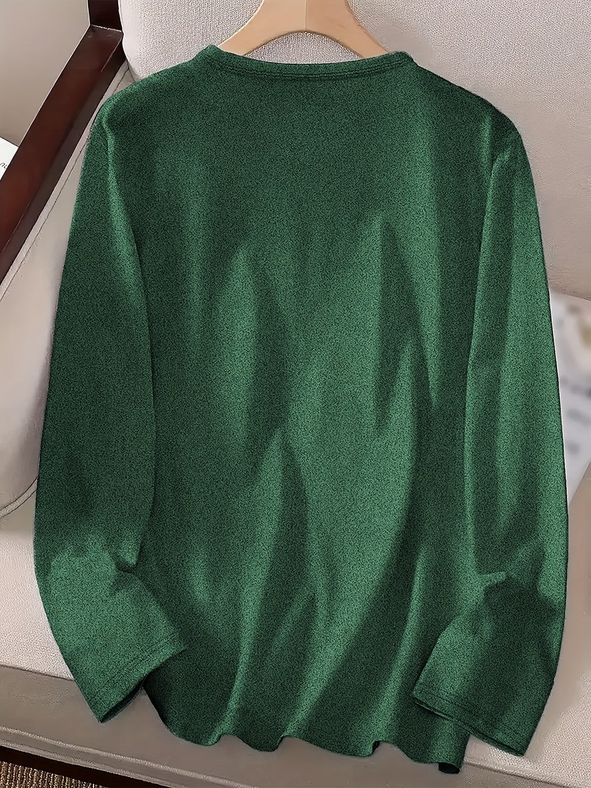 Dames Zachte Kersttrui met Kattenprint en Ronde Hals