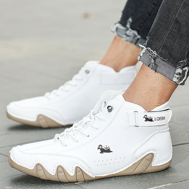 Heren Hoge Sneakers Met Veters En Antislip Zool