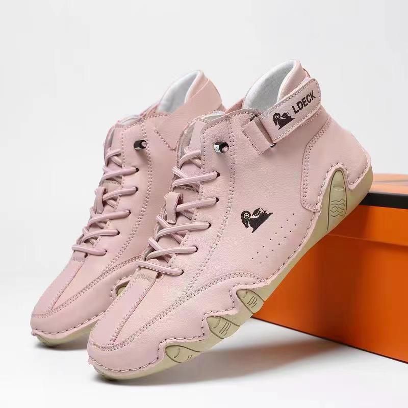 Heren Hoge Sneakers Met Veters En Antislip Zool