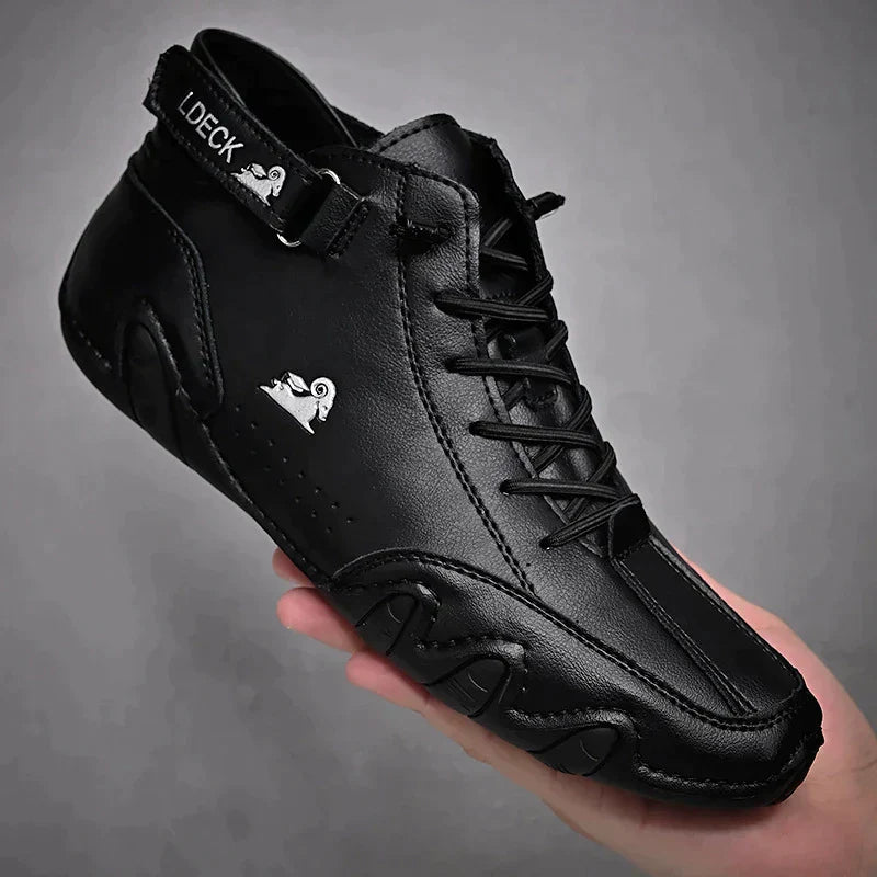 Heren Hoge Sneakers Met Veters En Antislip Zool