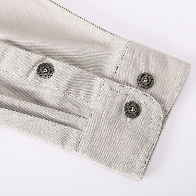 Pánská cargo overshirt taktická outdoorová košile s dlouhým rukávem