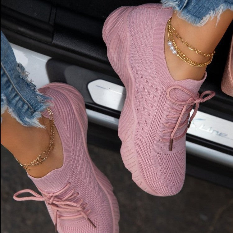 Women's Lightweight Sneakers With Breathable Mesh And Soft Sole