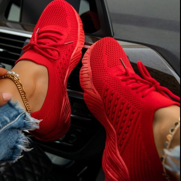 Women's Lightweight Sneakers With Breathable Mesh And Soft Sole