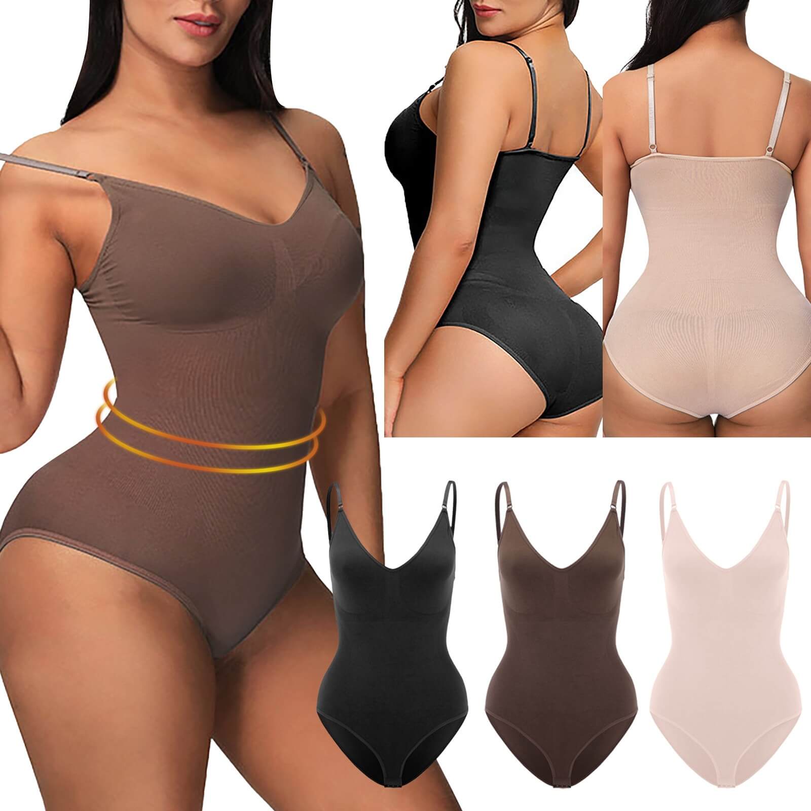Body shaper til damer med lav ryg og løftende effekt
