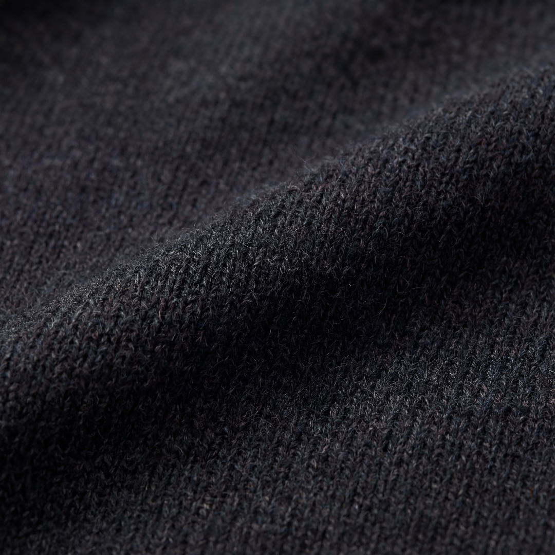 Halv-zip sweater til mænd rund hals casual lag-på-lag