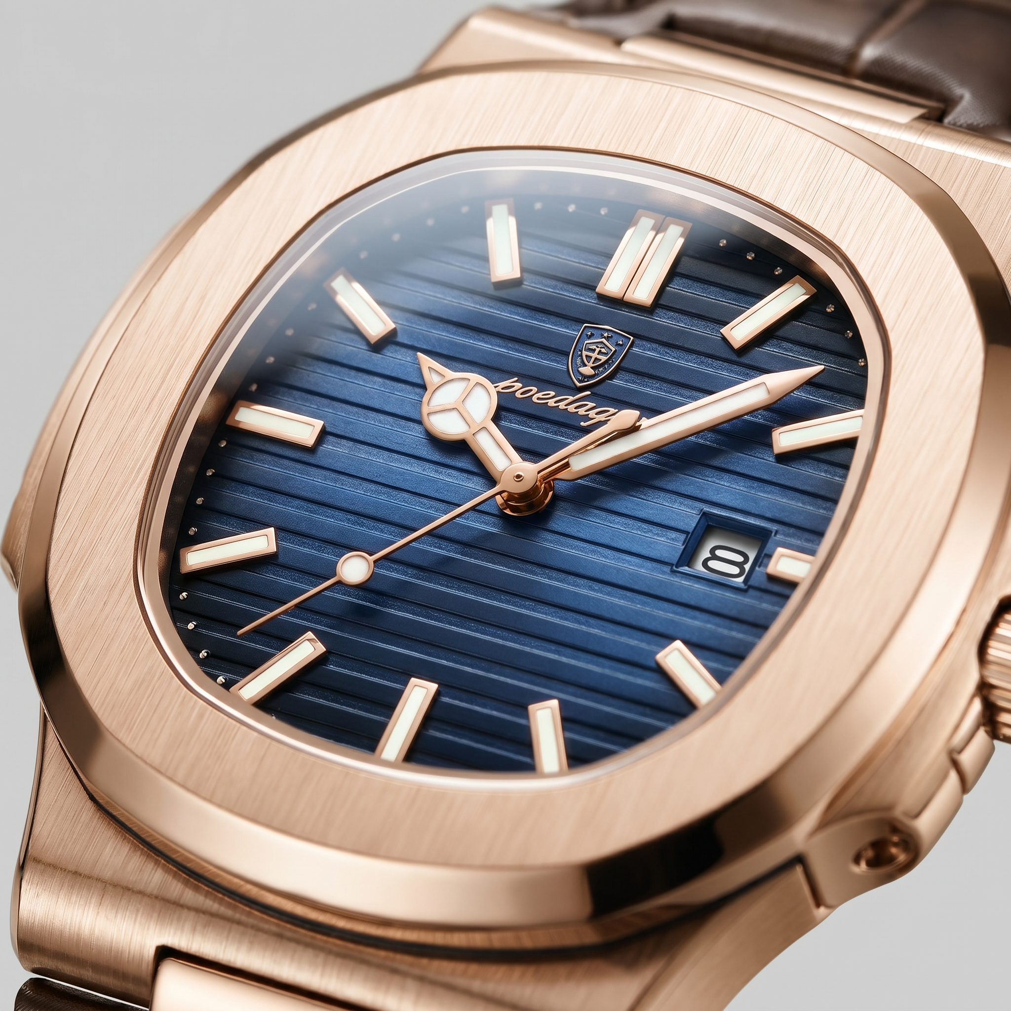 Reloj de hombre con correa de cuero deportivo casual