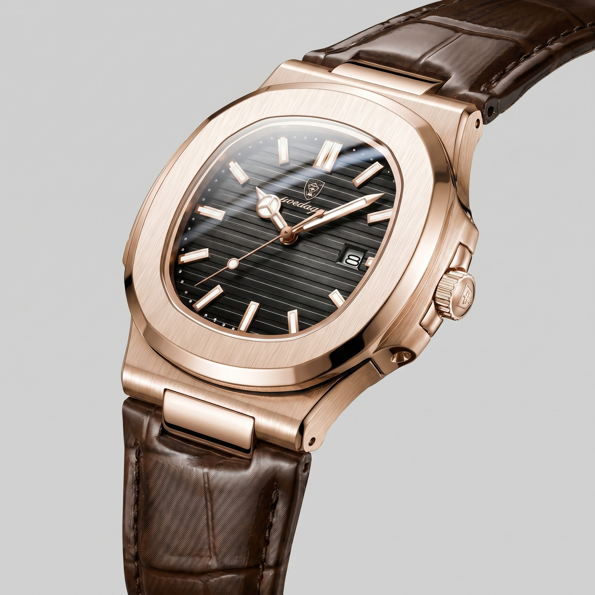 Reloj de hombre con correa de cuero deportivo casual