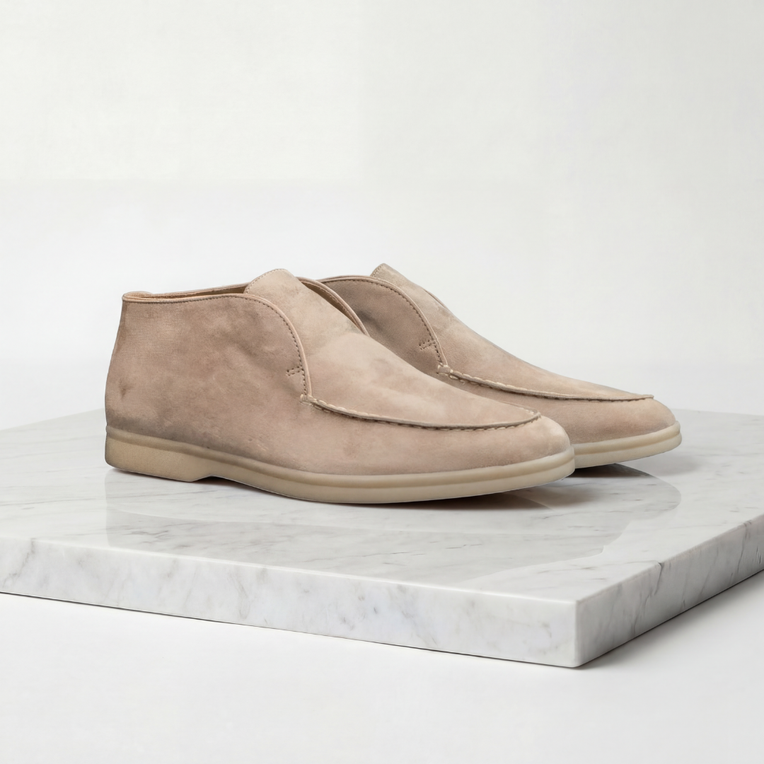 Herre loafers ruskind høj formel casual