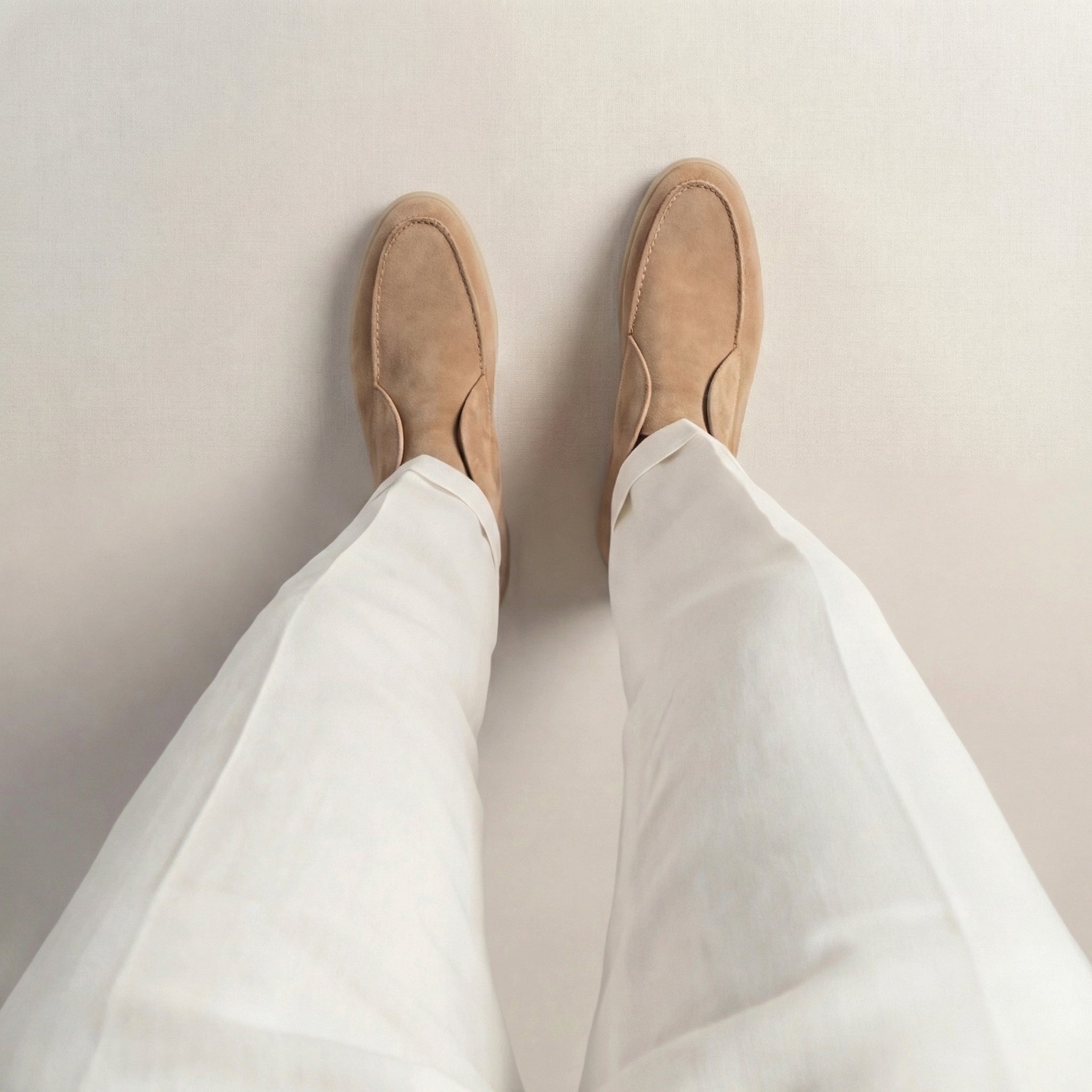 Herre loafers ruskind høj formel casual