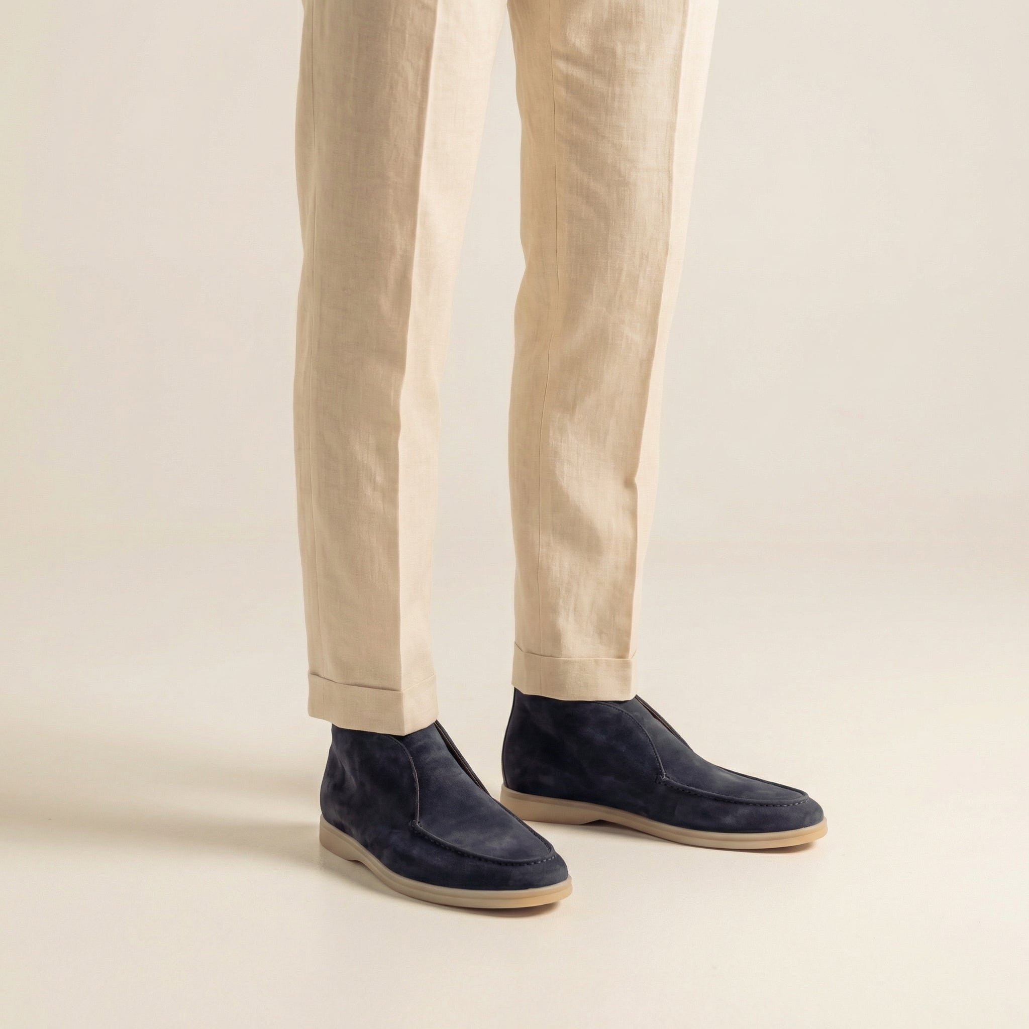 Herre loafers ruskind høj formel casual