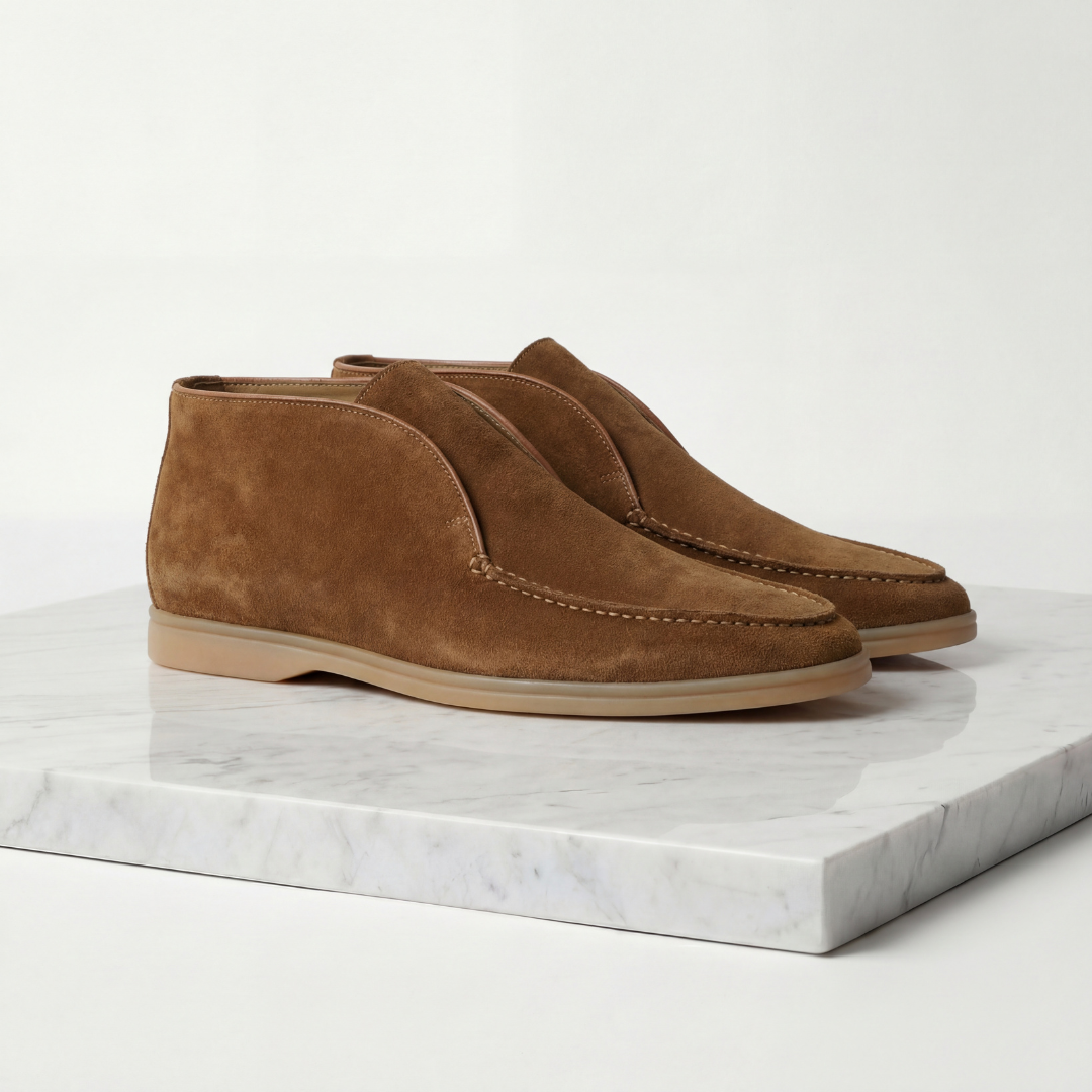 Herre loafers ruskind høj formel casual