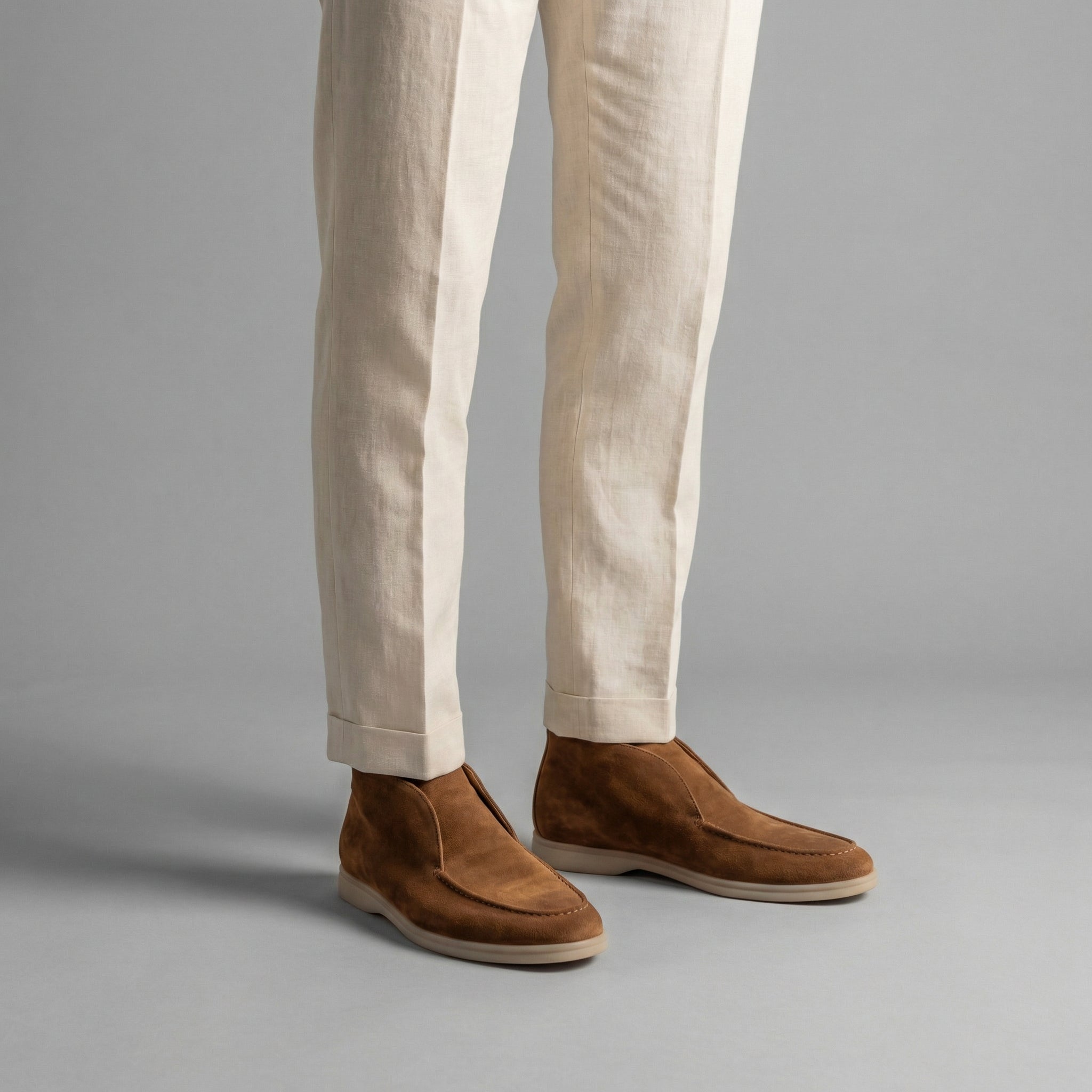 Herre loafers ruskind høj formel casual