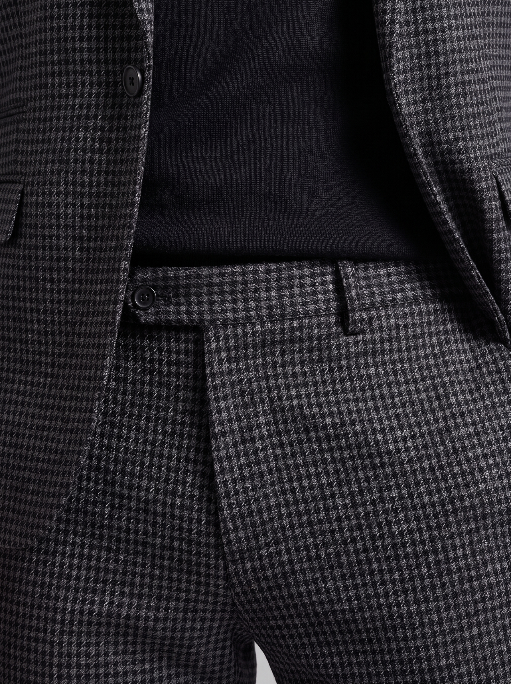 Ανδρικό Κοστούμι με Καρό Σχέδιο Tailored