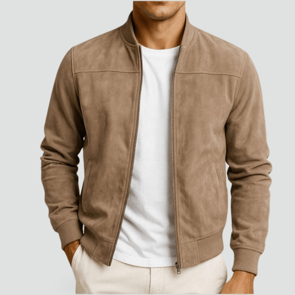 Vesper | Leather Bomber Jacket Women Modern Fit Elegant Genuine Leather 0