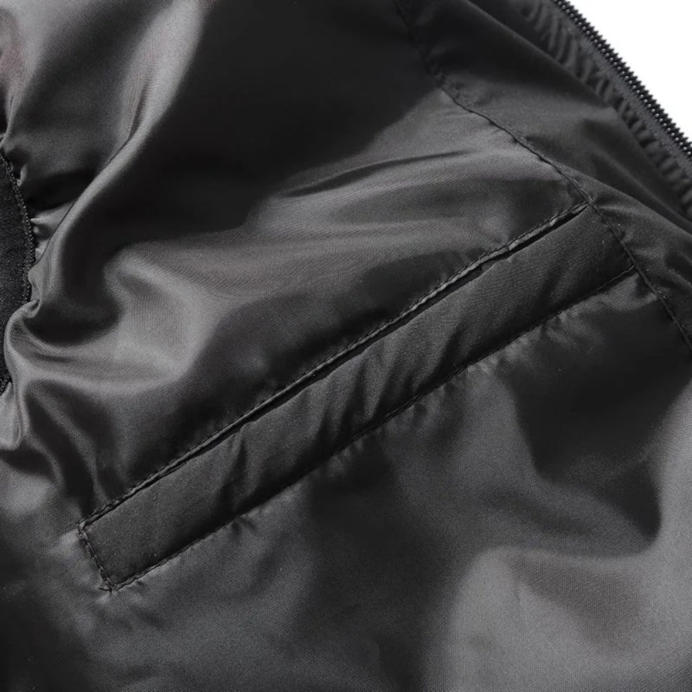 Heren Warme Gewatteerde Bodywarmer met Capuchon en Ritssluiting