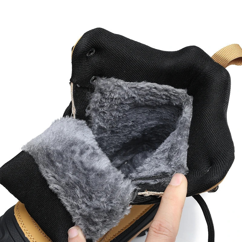 Heren Waterdichte Snowboots met Hoge Schacht en Veters