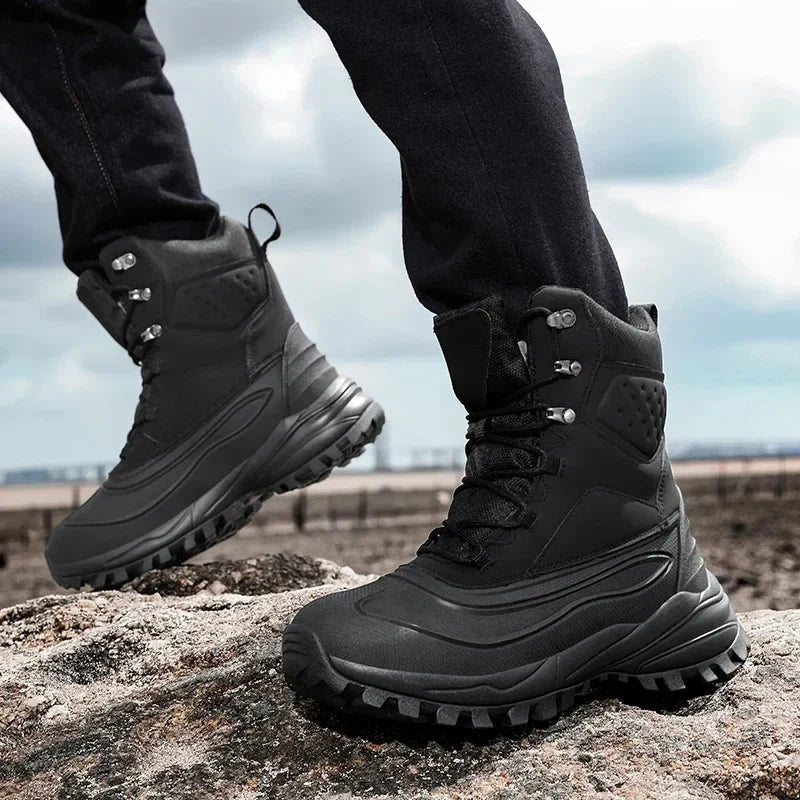Heren Waterdichte Snowboots met Hoge Schacht en Veters